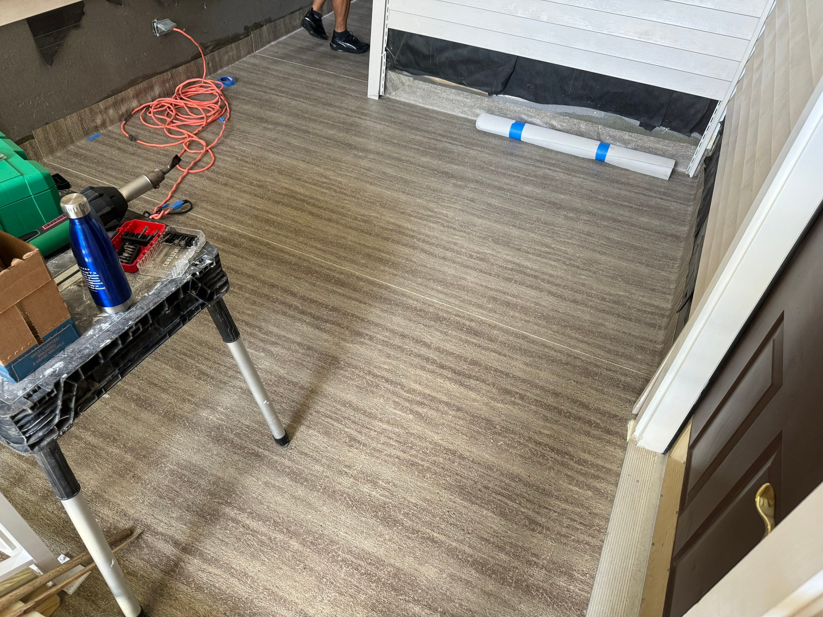 Deck waterproofing and carpentry installation