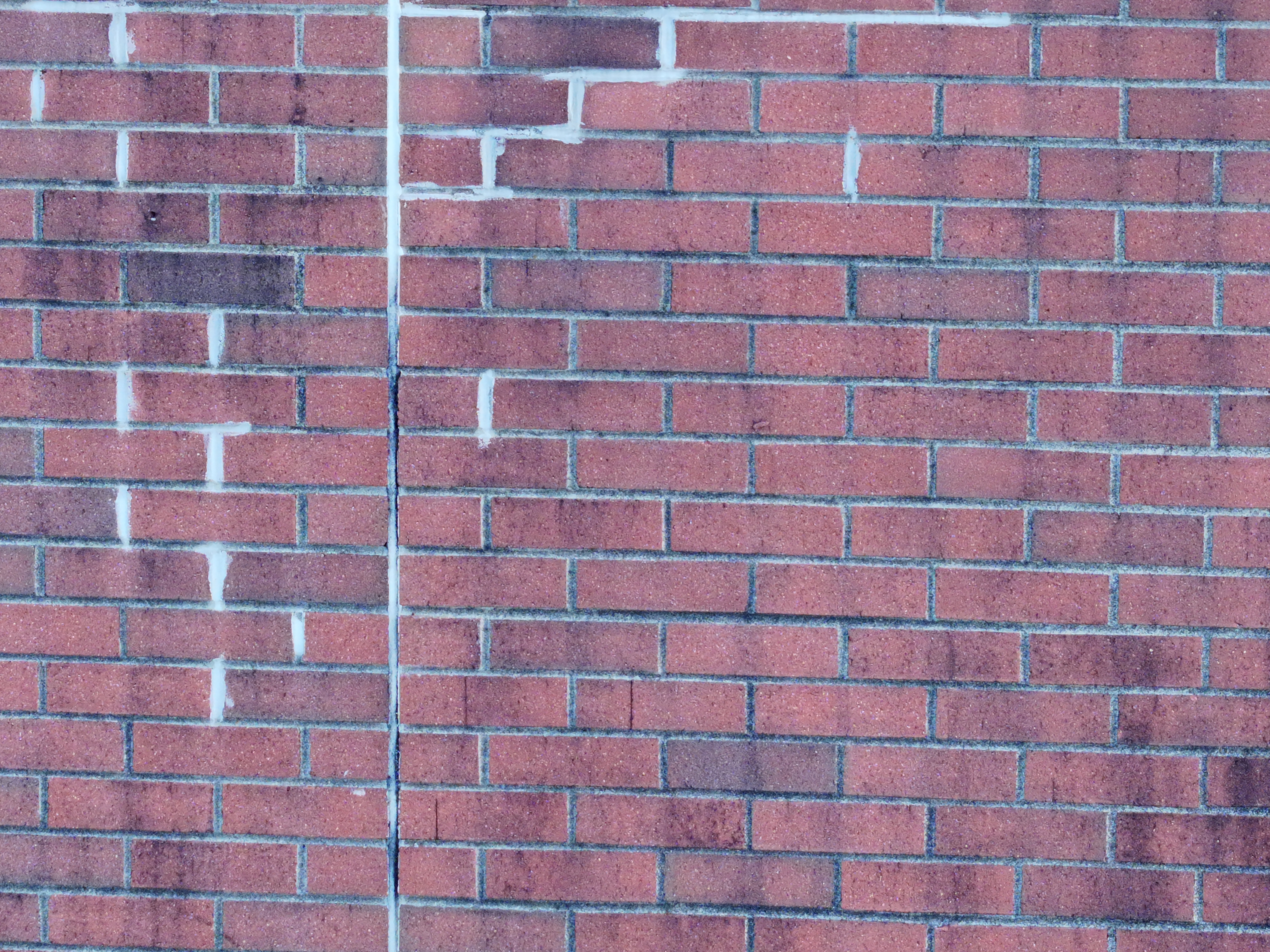 Close-up masonry facade condition capture