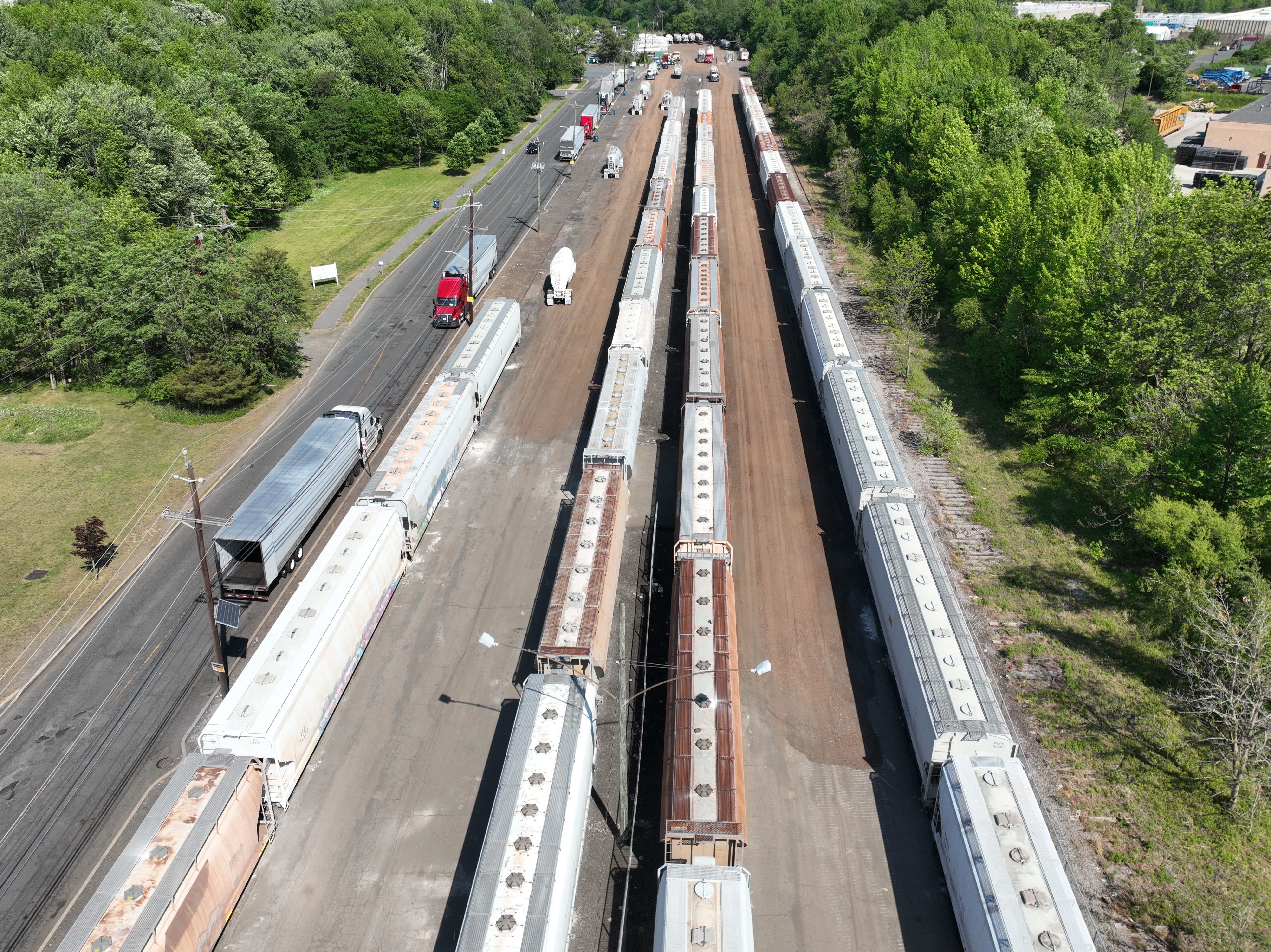 Drone inspection of rail infrastructure corridor