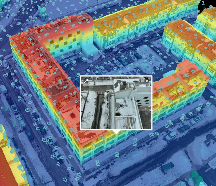 Color-coded mapping output
