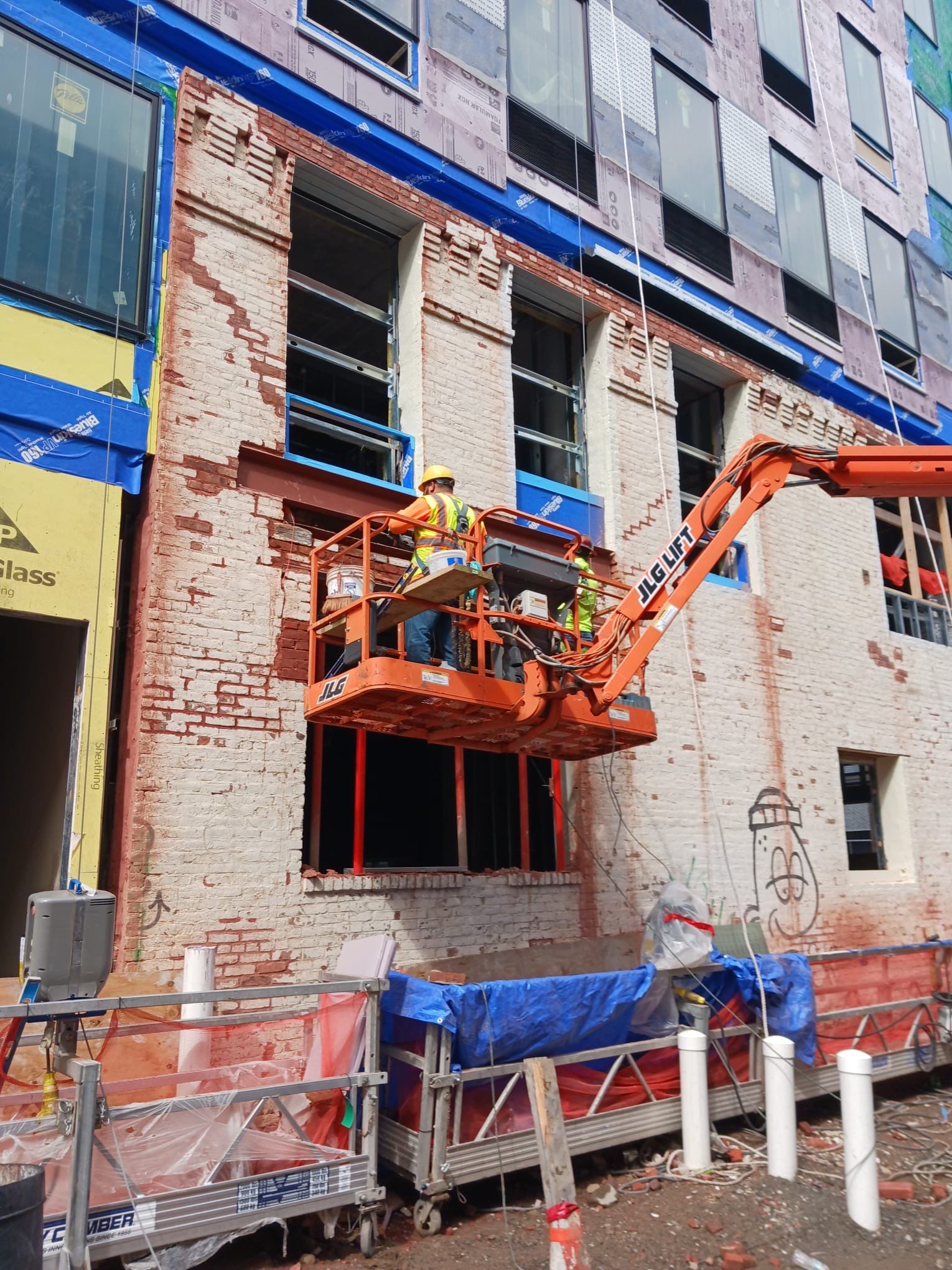 Commercial masonry restoration project