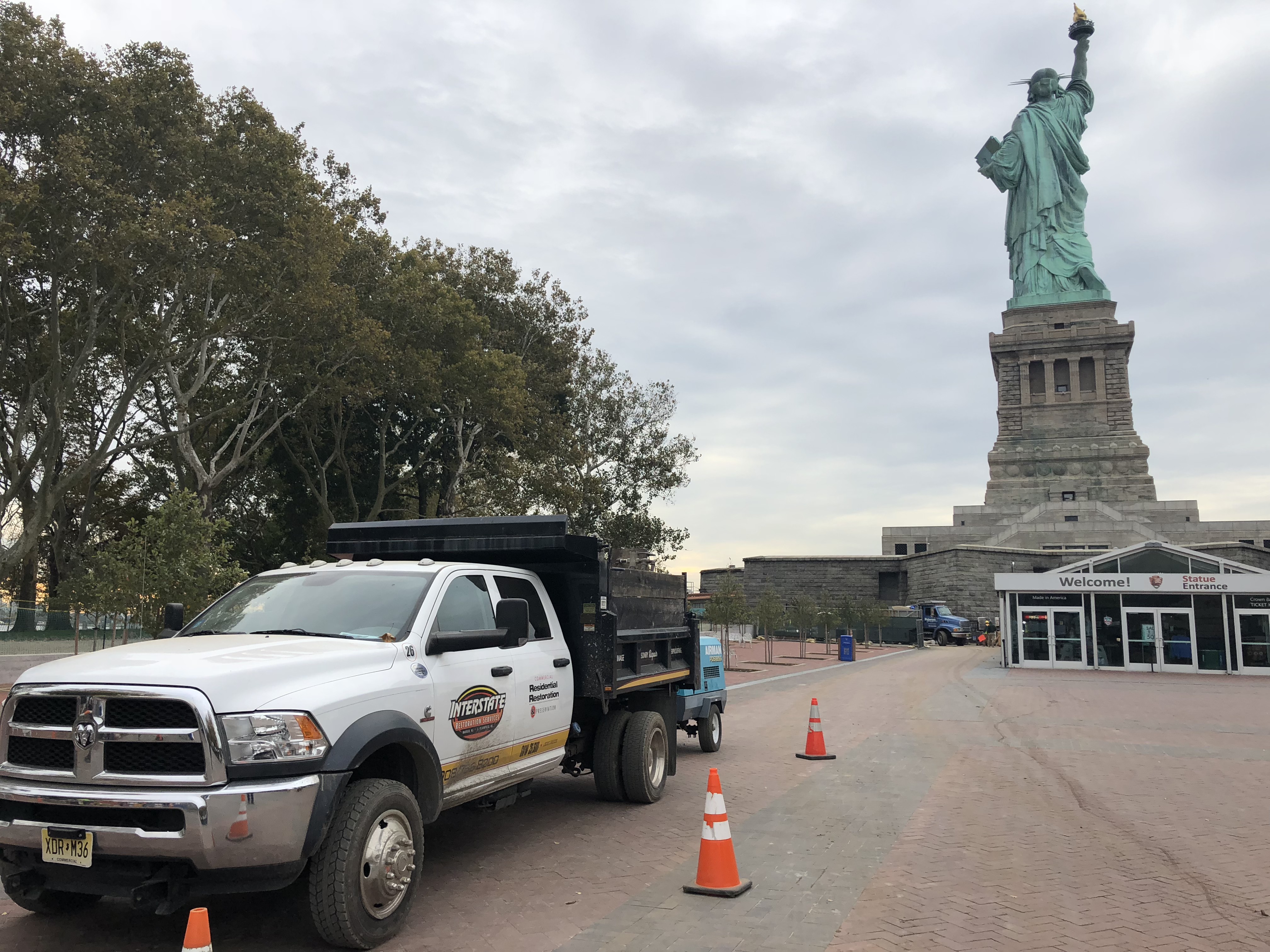 Statue of Liberty historic park site conservation project